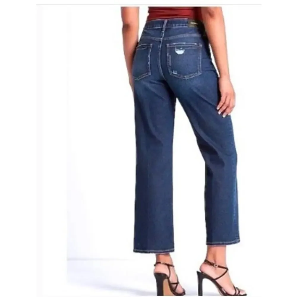 EXPRESS | 90s Ankle Boot Mid Rise| Medium Wash| Denim Jeans | Size 16R - Picture 2 of 11